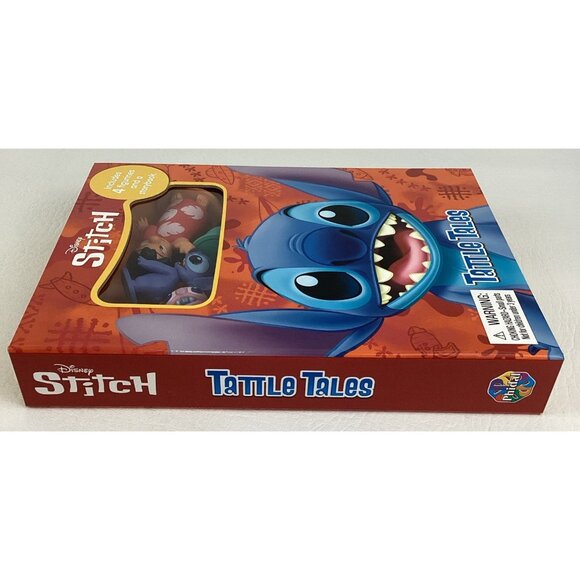 Disney Stitch Activity Kit Tattle Tales Board Book Figurines Lilop Angel Set New - Picture 6 of 8